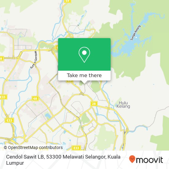 Cendol Sawit LB, 53300 Melawati Selangor map