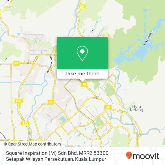 Square Inspiration (M) Sdn Bhd, MRR2 53300 Setapak Wilayah Persekutuan map