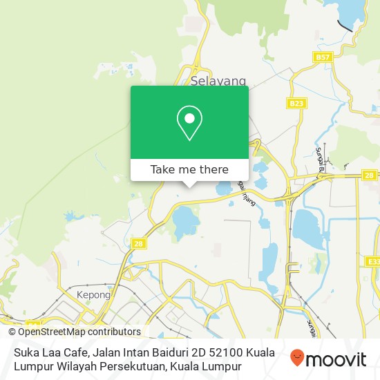 Suka Laa Cafe, Jalan Intan Baiduri 2D 52100 Kuala Lumpur Wilayah Persekutuan map
