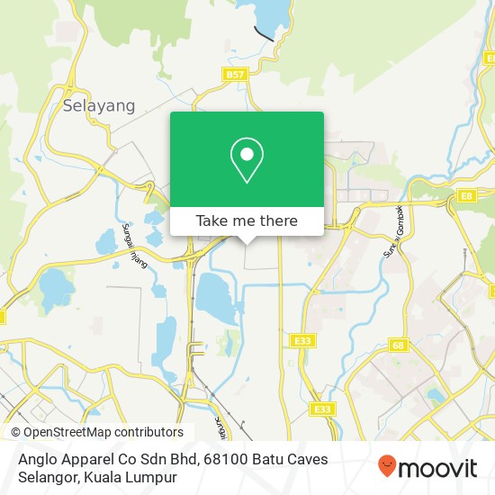 Anglo Apparel Co Sdn Bhd, 68100 Batu Caves Selangor map