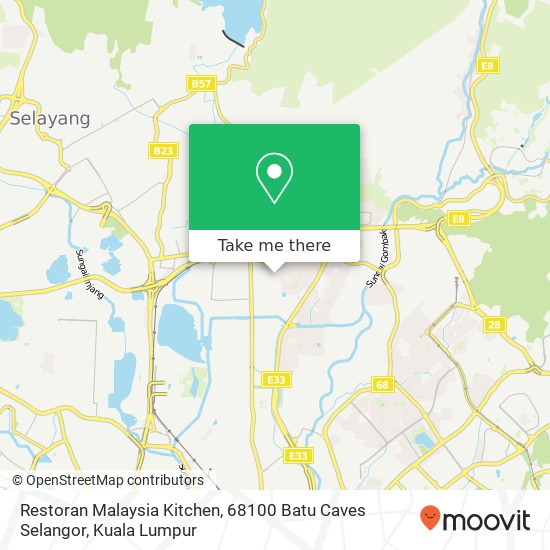 Restoran Malaysia Kitchen, 68100 Batu Caves Selangor map