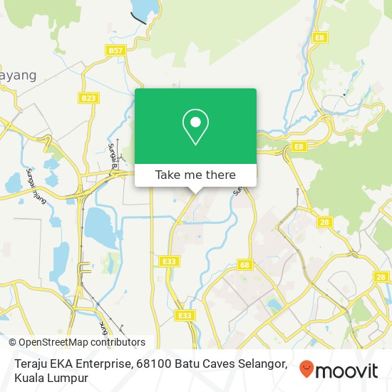 Peta Teraju EKA Enterprise, 68100 Batu Caves Selangor