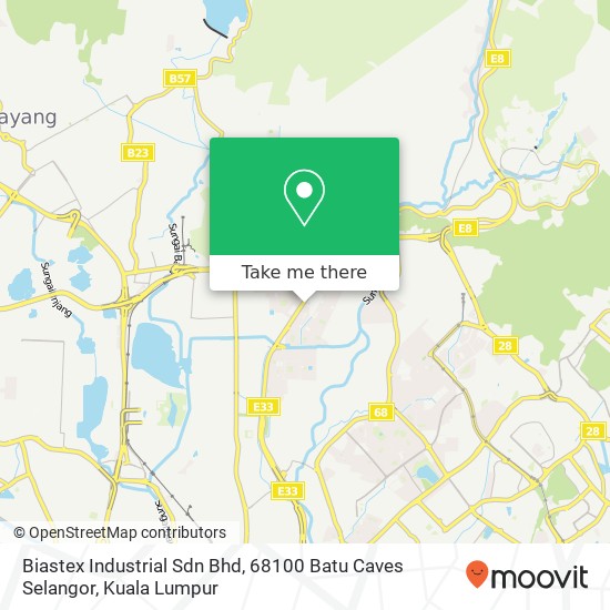 Peta Biastex Industrial Sdn Bhd, 68100 Batu Caves Selangor