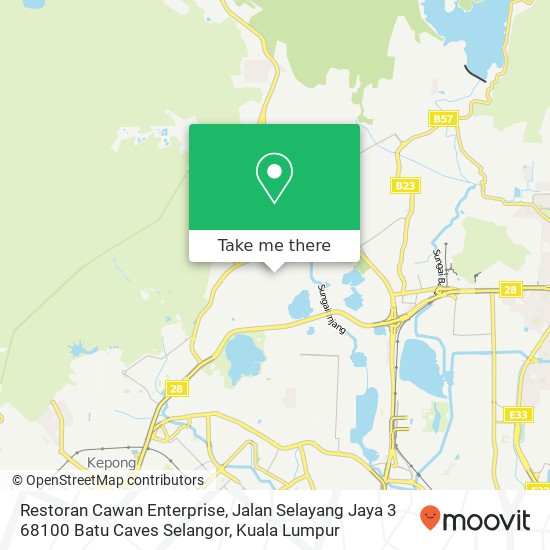 Restoran Cawan Enterprise, Jalan Selayang Jaya 3 68100 Batu Caves Selangor map