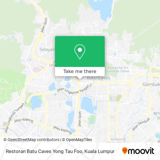 Peta Restoran Batu Caves Yong Tau Foo