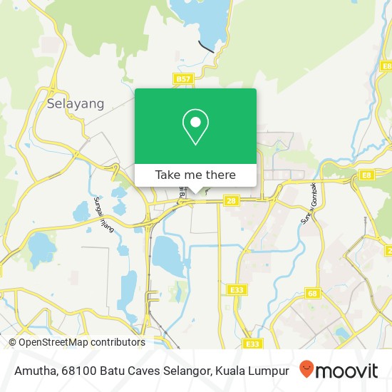 Amutha, 68100 Batu Caves Selangor map