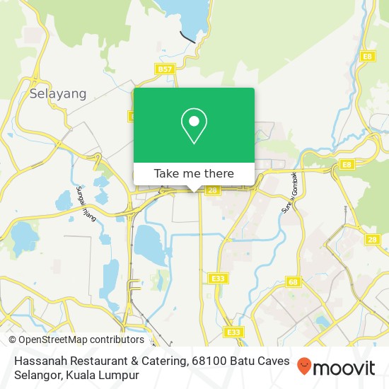 Hassanah Restaurant & Catering, 68100 Batu Caves Selangor map