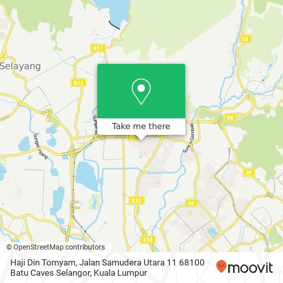 Haji Din Tomyam, Jalan Samudera Utara 11 68100 Batu Caves Selangor map