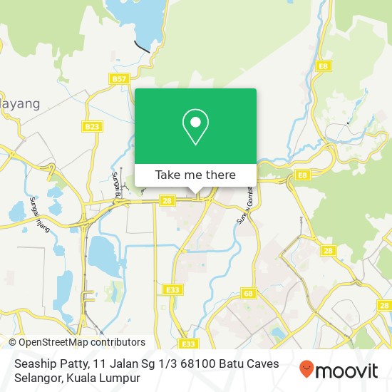Seaship Patty, 11 Jalan Sg 1 / 3 68100 Batu Caves Selangor map