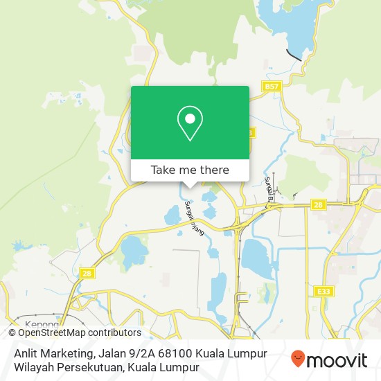Anlit Marketing, Jalan 9 / 2A 68100 Kuala Lumpur Wilayah Persekutuan map