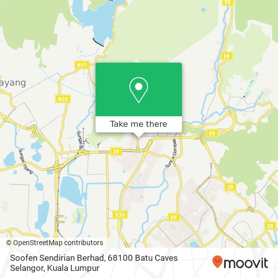 Soofen Sendirian Berhad, 68100 Batu Caves Selangor map