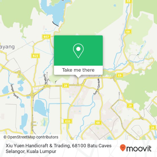 Xiu Yuen Handicraft & Trading, 68100 Batu Caves Selangor map