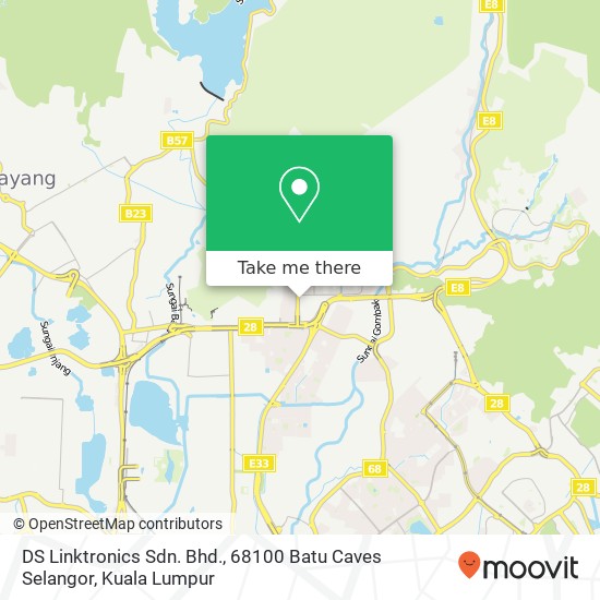 Peta DS Linktronics Sdn. Bhd., 68100 Batu Caves Selangor
