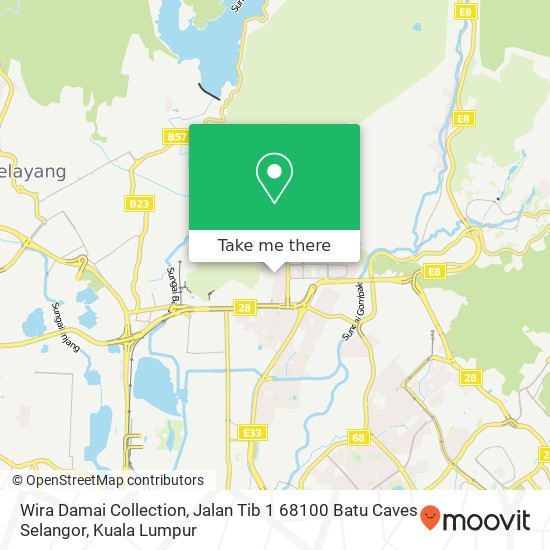 Wira Damai Collection, Jalan Tib 1 68100 Batu Caves Selangor map