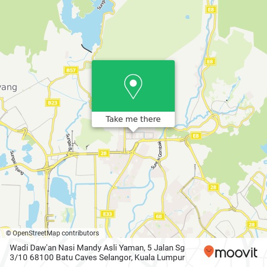 Peta Wadi Daw'an Nasi Mandy Asli Yaman, 5 Jalan Sg 3 / 10 68100 Batu Caves Selangor
