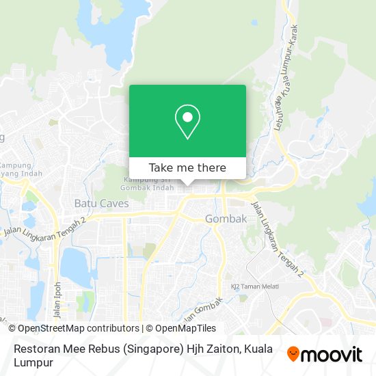 Restoran Mee Rebus (Singapore) Hjh Zaiton map