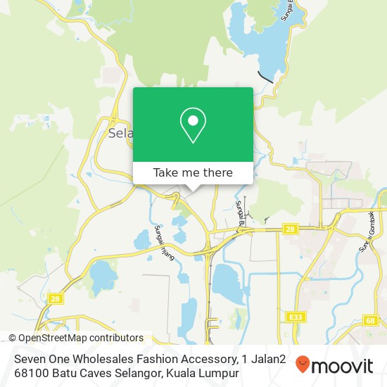 Seven One Wholesales Fashion Accessory, 1 Jalan2 68100 Batu Caves Selangor map