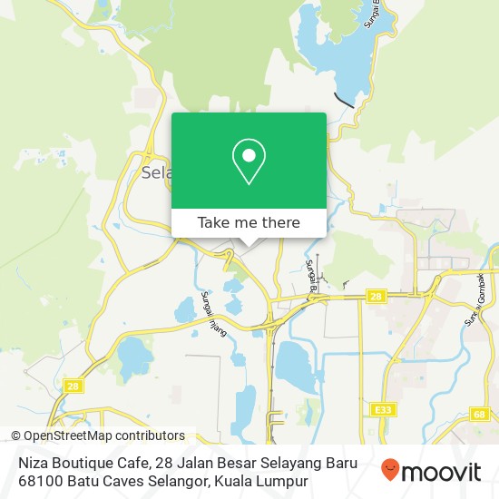 Niza Boutique Cafe, 28 Jalan Besar Selayang Baru 68100 Batu Caves Selangor map