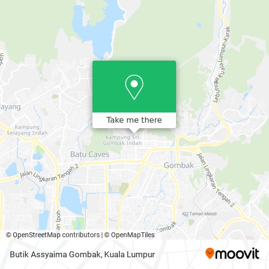 Peta Butik Assyaima Gombak