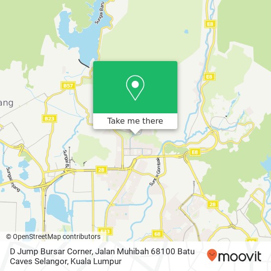 Peta D Jump Bursar Corner, Jalan Muhibah 68100 Batu Caves Selangor