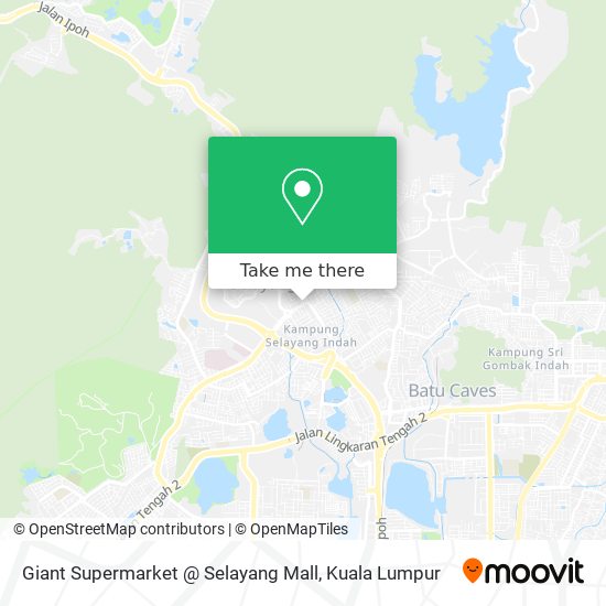 Giant Supermarket @ Selayang Mall map