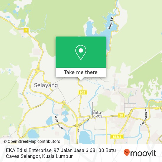 EKA Edisi Enterprise, 97 Jalan Jasa 6 68100 Batu Caves Selangor map