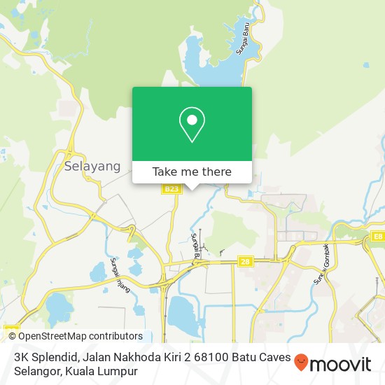 Peta 3K Splendid, Jalan Nakhoda Kiri 2 68100 Batu Caves Selangor