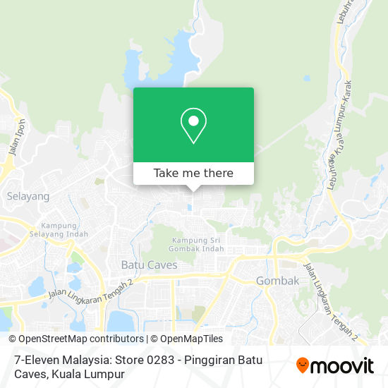 Peta 7-Eleven Malaysia: Store 0283 - Pinggiran Batu Caves
