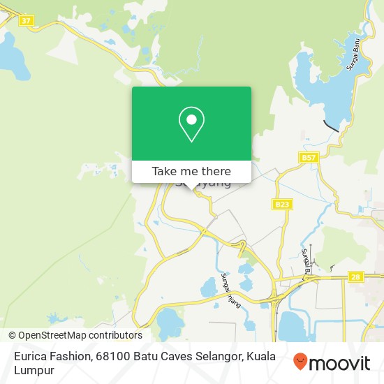 Eurica Fashion, 68100 Batu Caves Selangor map