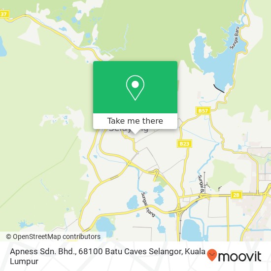 Apness Sdn. Bhd., 68100 Batu Caves Selangor map