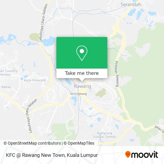 Peta KFC @ Rawang New Town