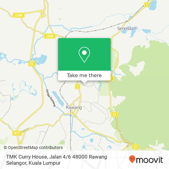 Peta TMK Curry House, Jalan 4 / 6 48000 Rawang Selangor