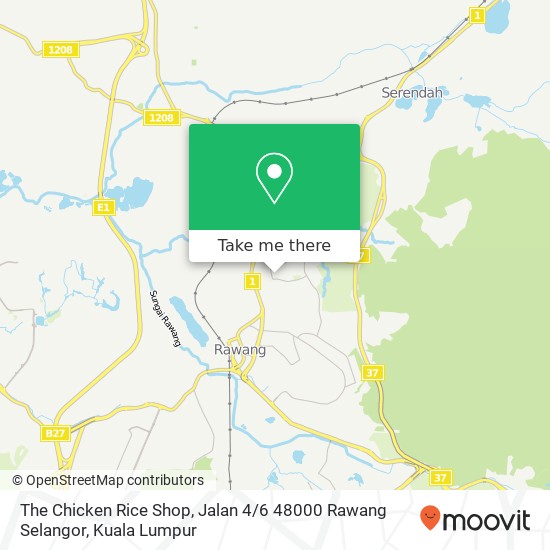 The Chicken Rice Shop, Jalan 4 / 6 48000 Rawang Selangor map