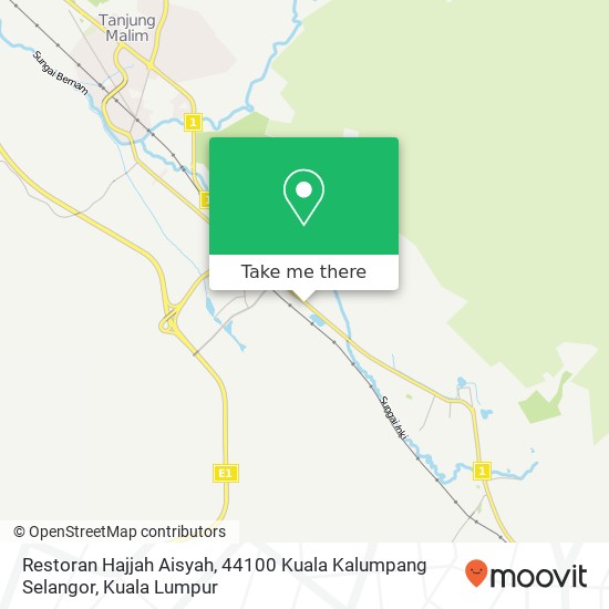 Peta Restoran Hajjah Aisyah, 44100 Kuala Kalumpang Selangor