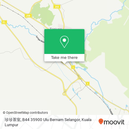 珍珍茶室, B44 35900 Ulu Bernam Selangor map