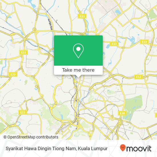 Syarikat Hawa Dingin Tiong Nam map