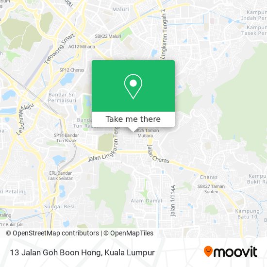 13 Jalan Goh Boon Hong map