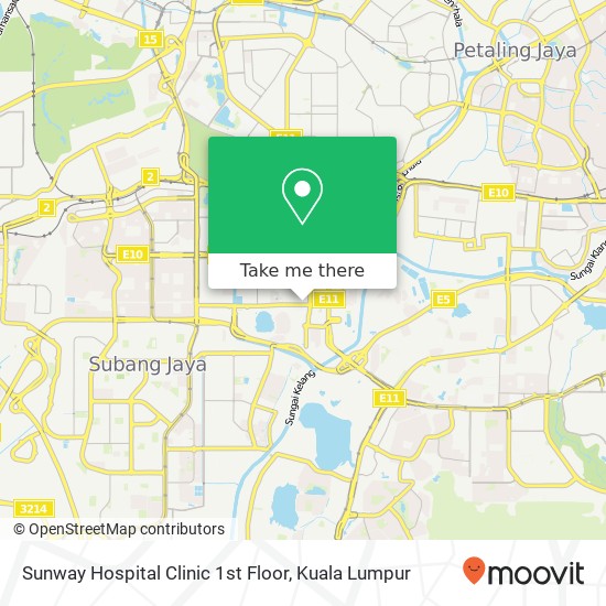 Sunway Hospital Clinic 1st Floor map