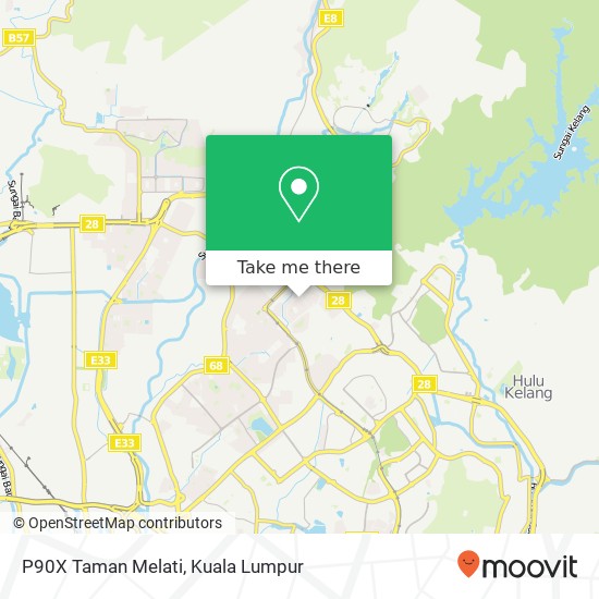 P90X Taman Melati map