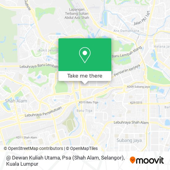 Peta @ Dewan Kuliah Utama, Psa (Shah Alam, Selangor)