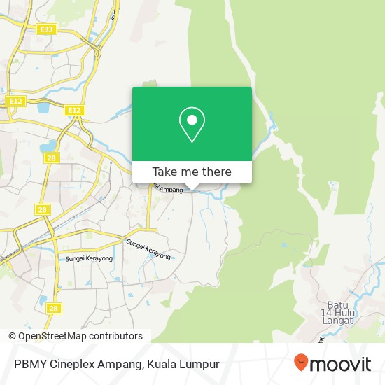PBMY Cineplex Ampang map