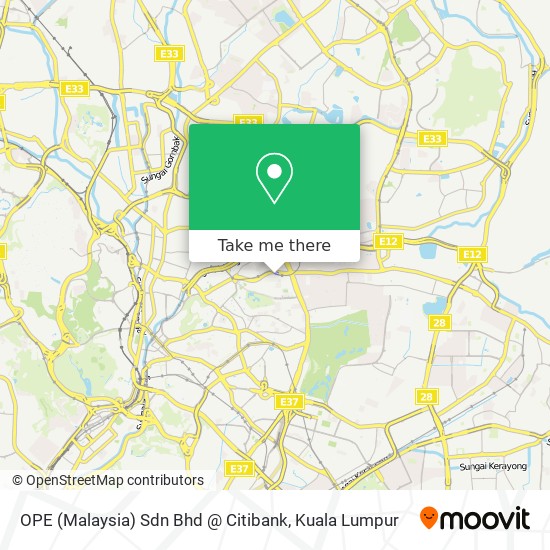 OPE (Malaysia) Sdn Bhd @ Citibank map