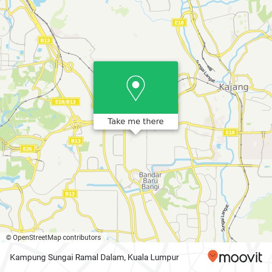 Peta Kampung Sungai Ramal Dalam