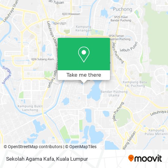 Sekolah Agama Kafa map