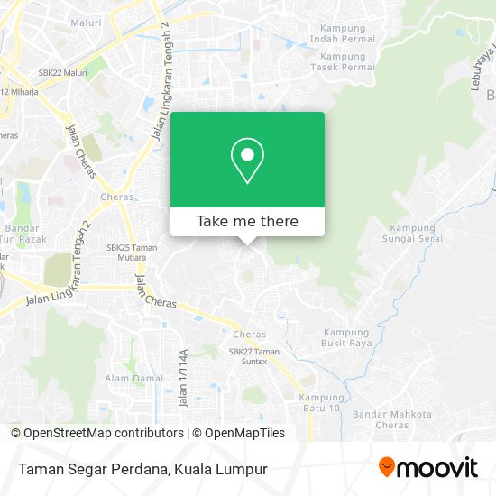 Taman Segar Perdana map