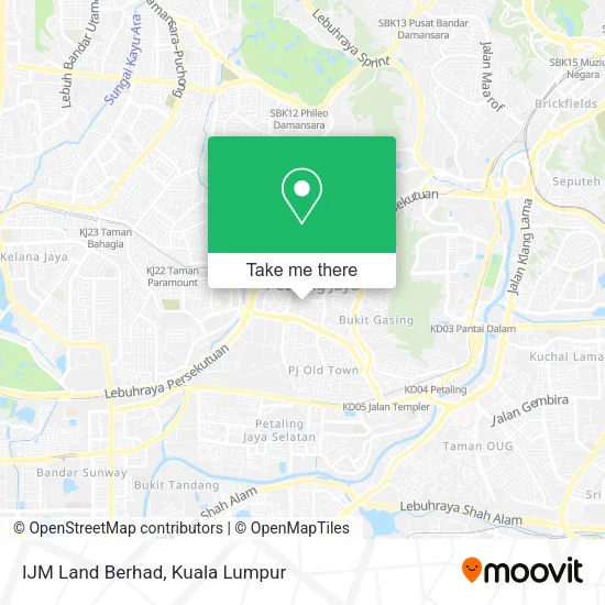 IJM Land Berhad map