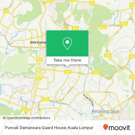 Puncak Damansara  Guard House map