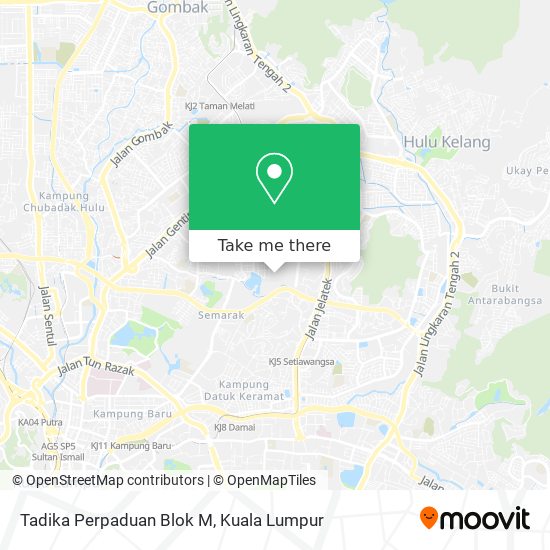 Tadika Perpaduan Blok M map