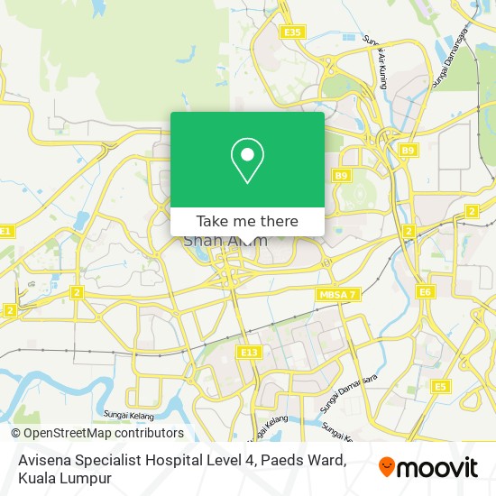 Peta Avisena Specialist Hospital Level 4, Paeds Ward