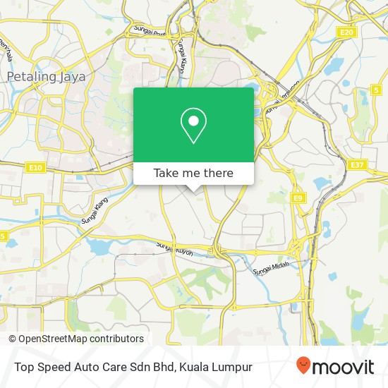 Peta Top Speed Auto Care Sdn Bhd